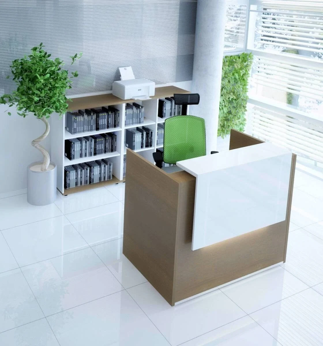 Những mẫu quầy lễ tân nhỏ đẹp cho không gian hẹp 3