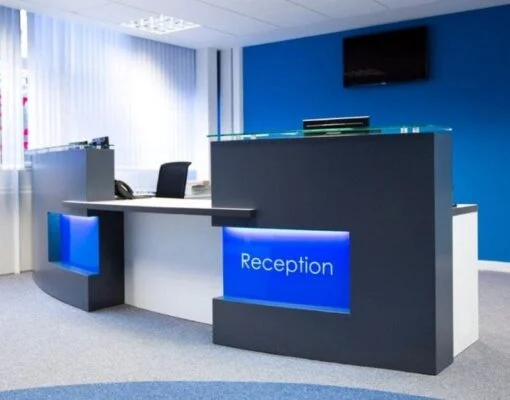 Quầy lễ tân Bluecons 2