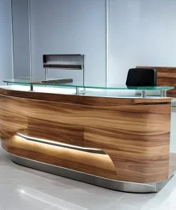 Quầy lễ tân gỗ 2