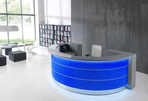 Thiết kế quầy lễ tân Bluecons 3