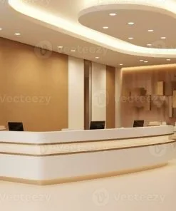 Thiết kế thi công quầy lễ tân spa đẹp 1