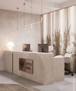 Thiết kế thi công quầy lễ tân spa đẹp 3