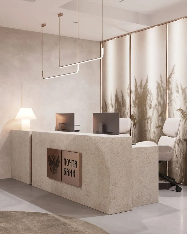 Thiết kế thi công quầy lễ tân spa đẹp 3