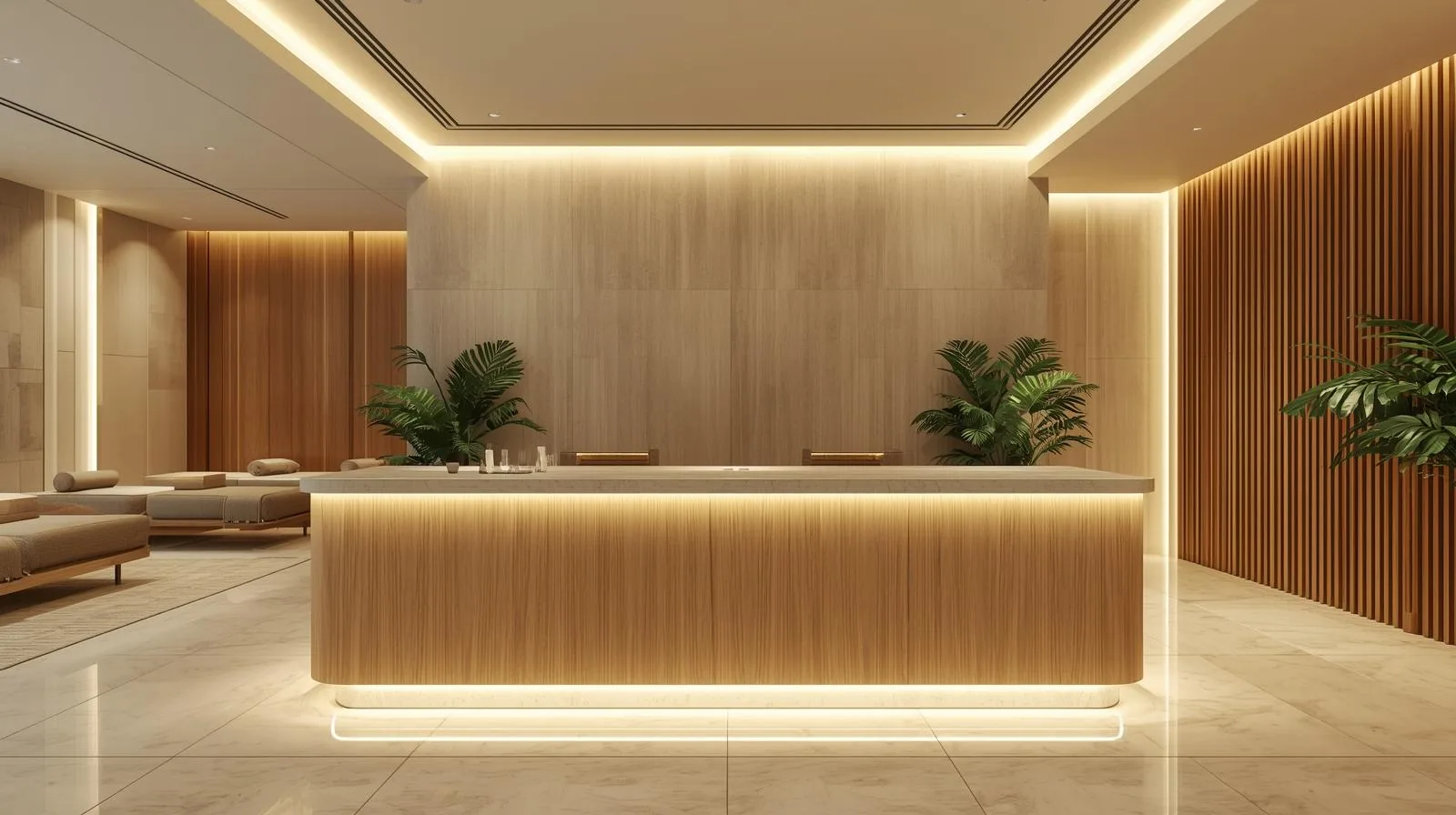 Báo giá Quầy lễ tân spa 2