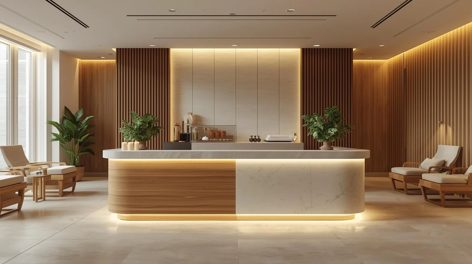 Báo giá Quầy lễ tân spa 3