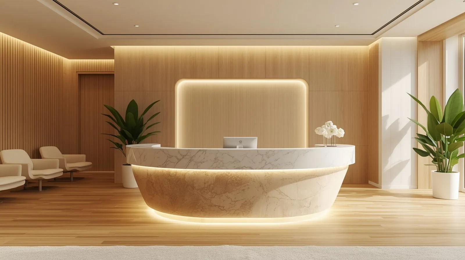 Báo giá Quầy lễ tân spa 6