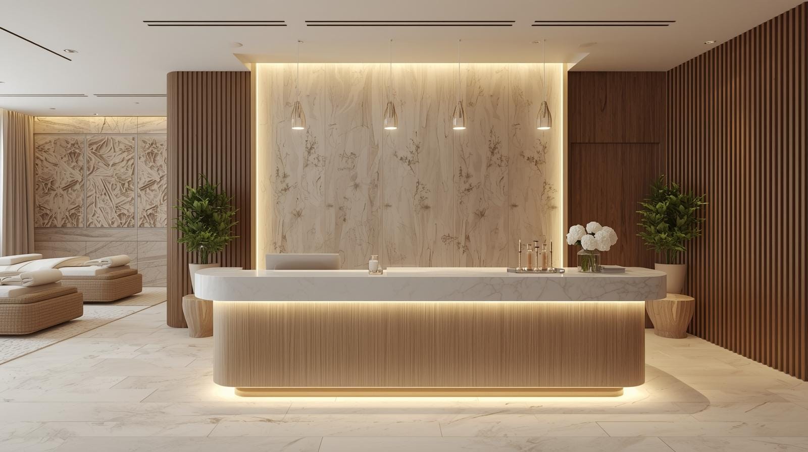 Báo giá Quầy lễ tân spa Báo giá Quầy lễ tân spa