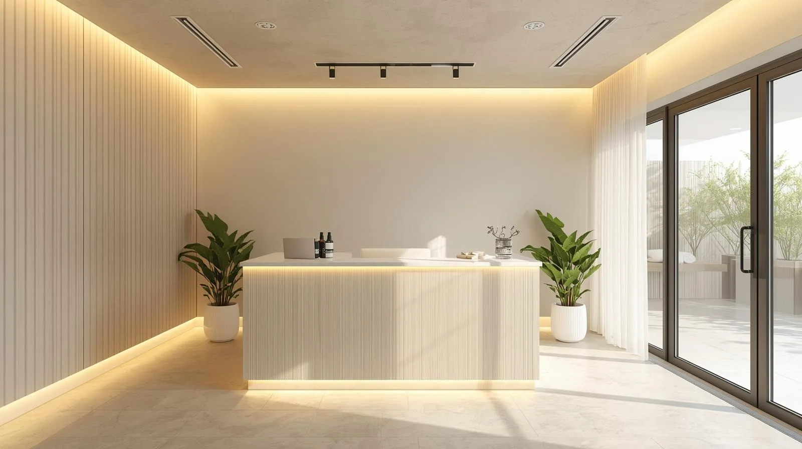 Không gian,Quy mô Quầy thu ngân spa 2