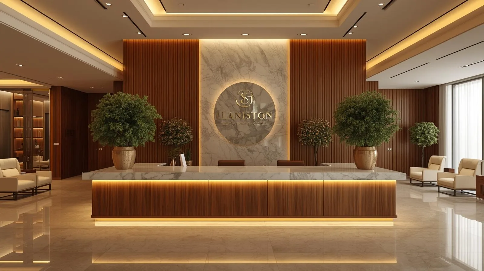 Không gian,Quy mô Quầy thu ngân spa 5