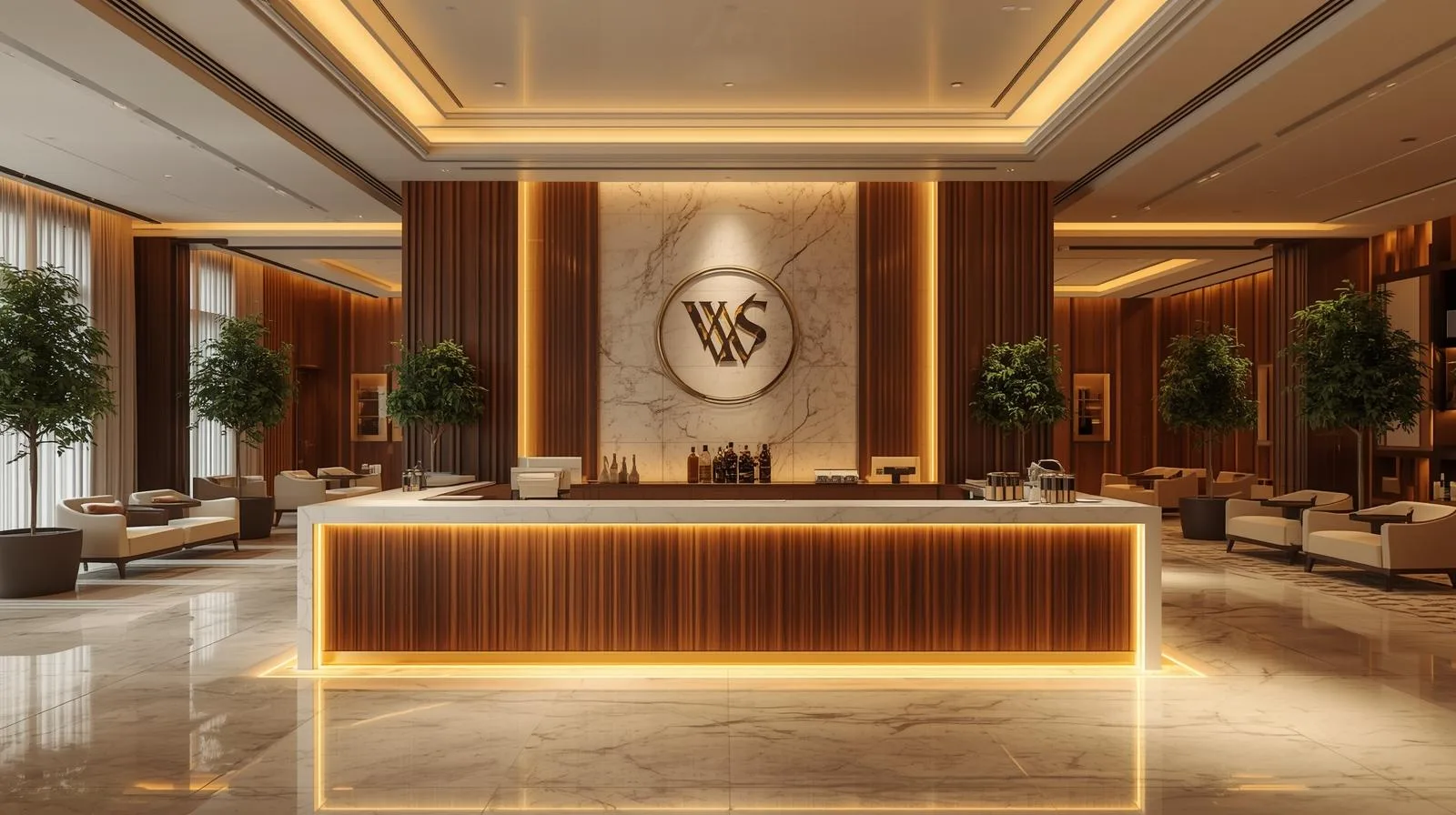 Không gian,Quy mô Quầy thu ngân spa 7