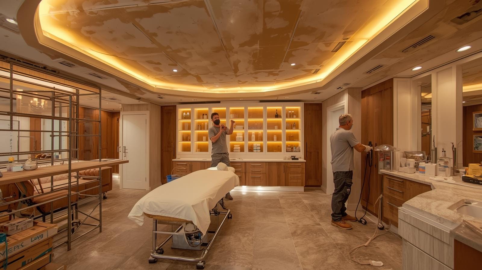 Không gian,Quy mô Thi công spa 3