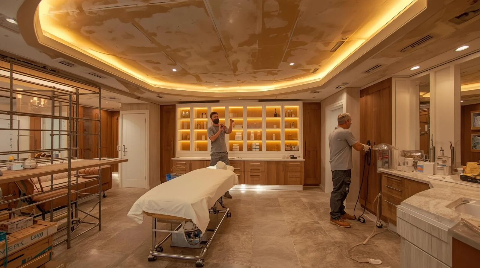 Không gian,Quy mô Thi công spa 3