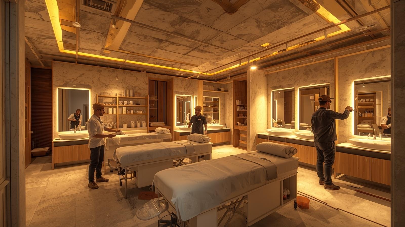 Không gian,Quy mô Thi công spa 5