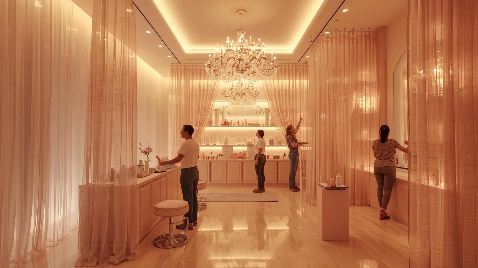 Không gian,Quy mô Thi công spa 6