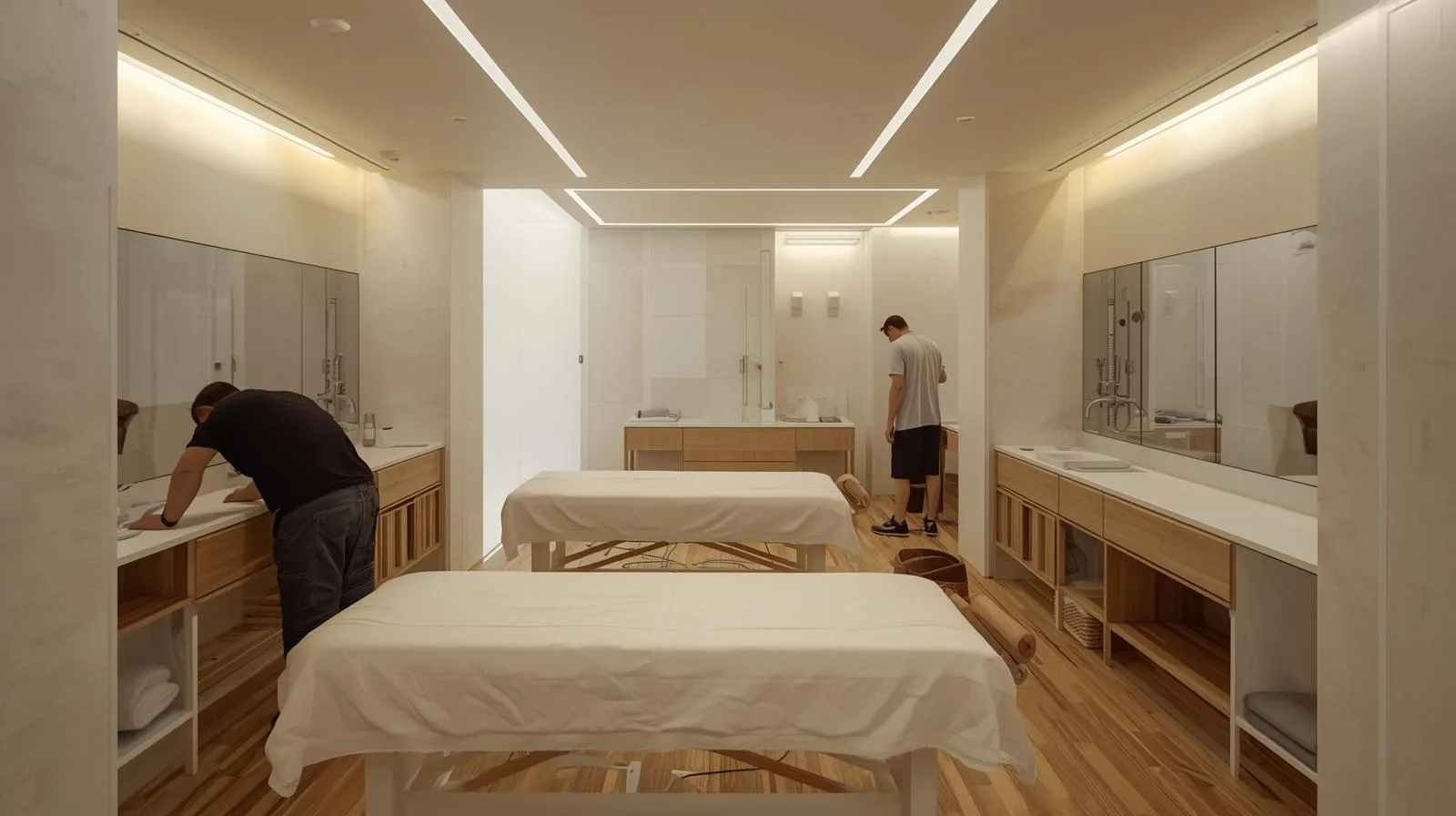 Không gian,Quy mô Thi công spa