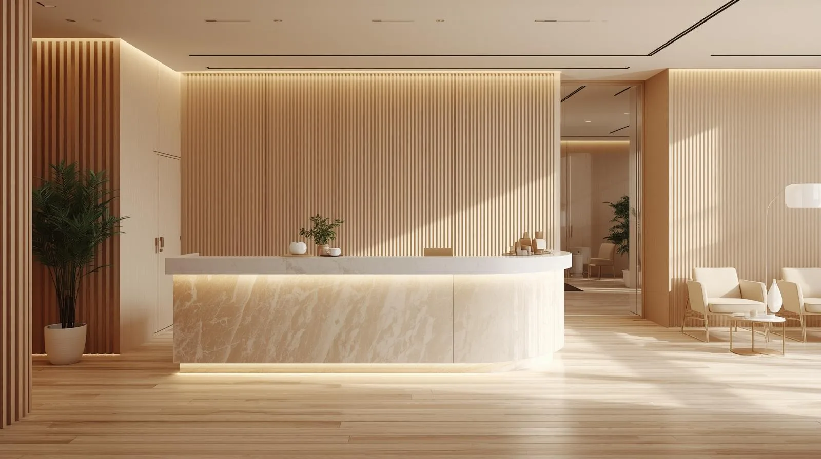 Phong cách Quầy lễ tân spa 2