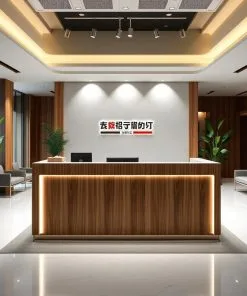 Quầy lễ tân công ty 01