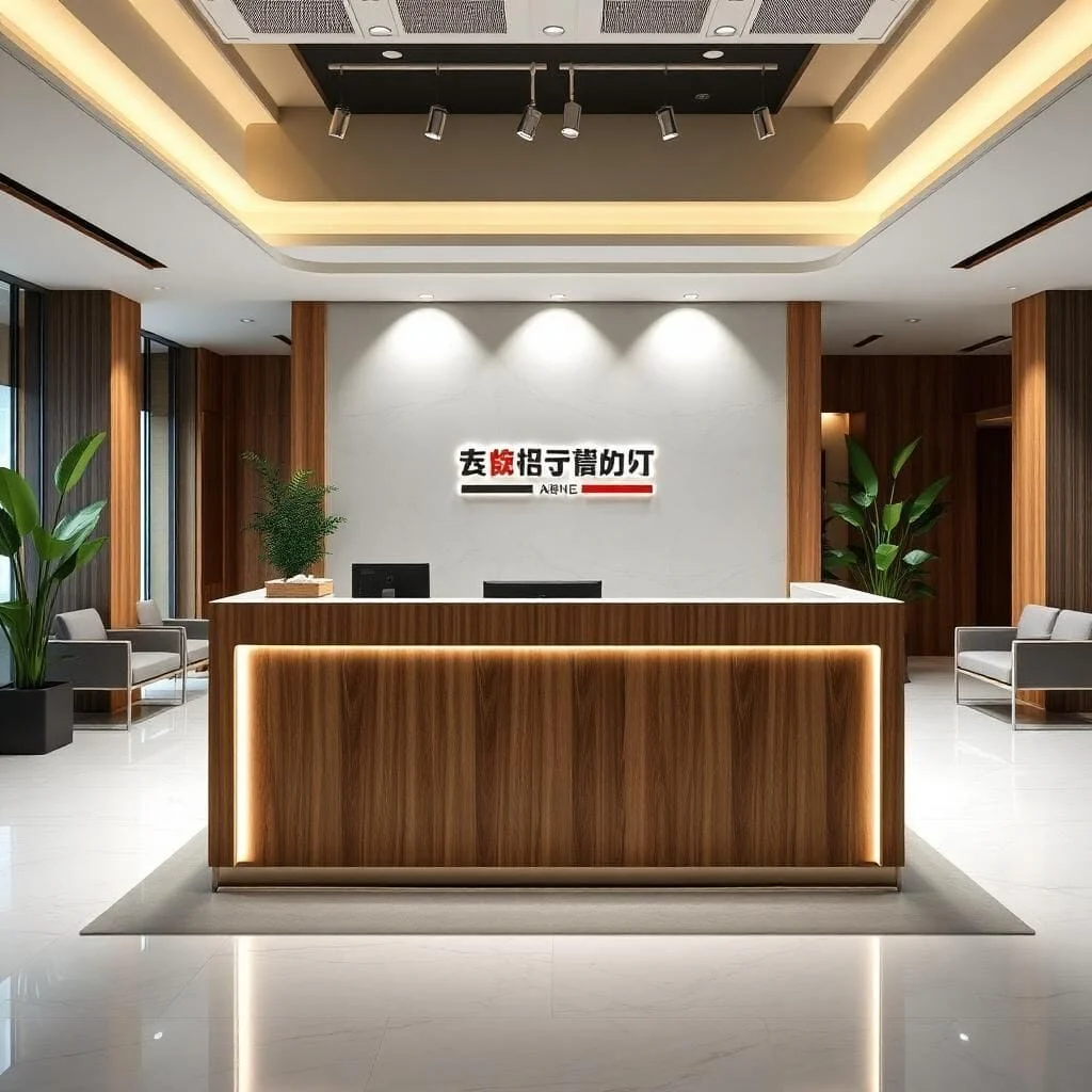 Quầy lễ tân công ty 01 Quầy lễ tân công ty 01