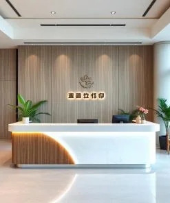 Quầy lễ tân công ty 02