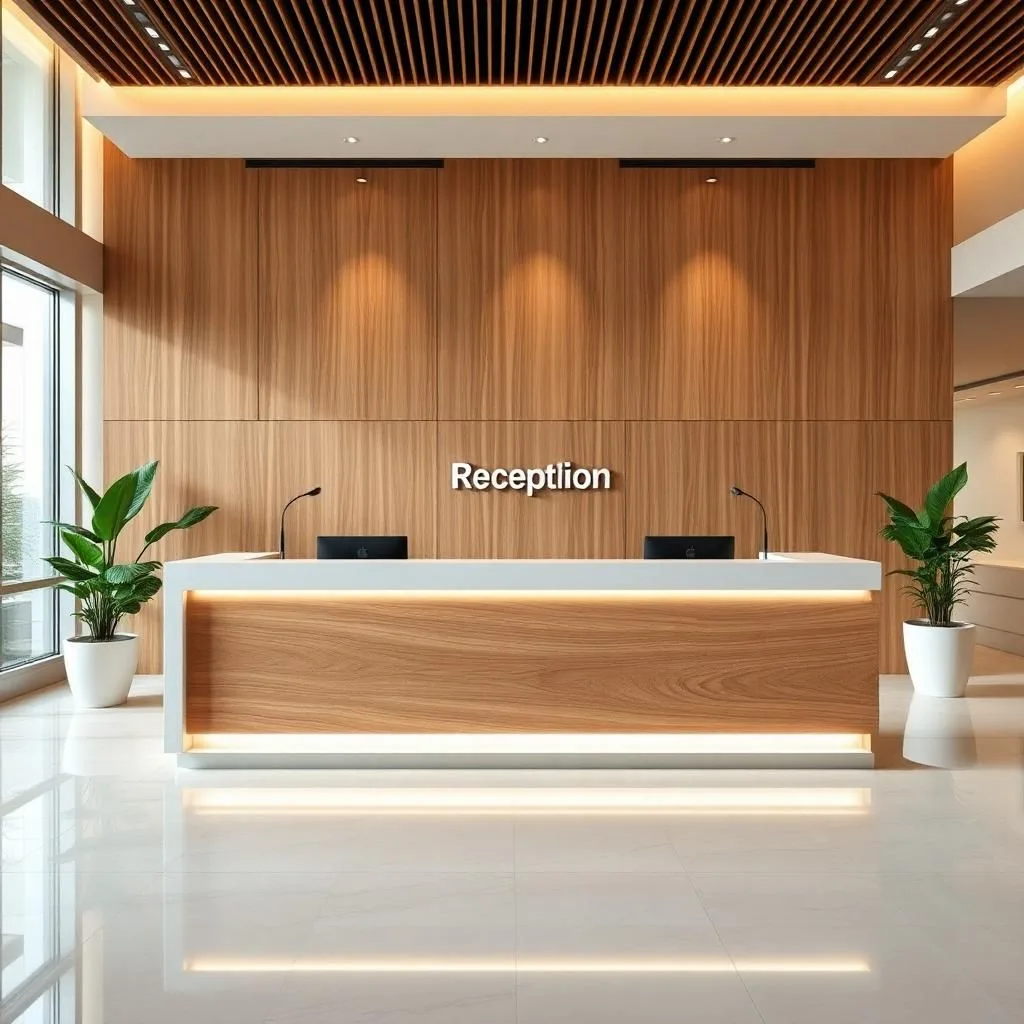 Quầy lễ tân công ty 03