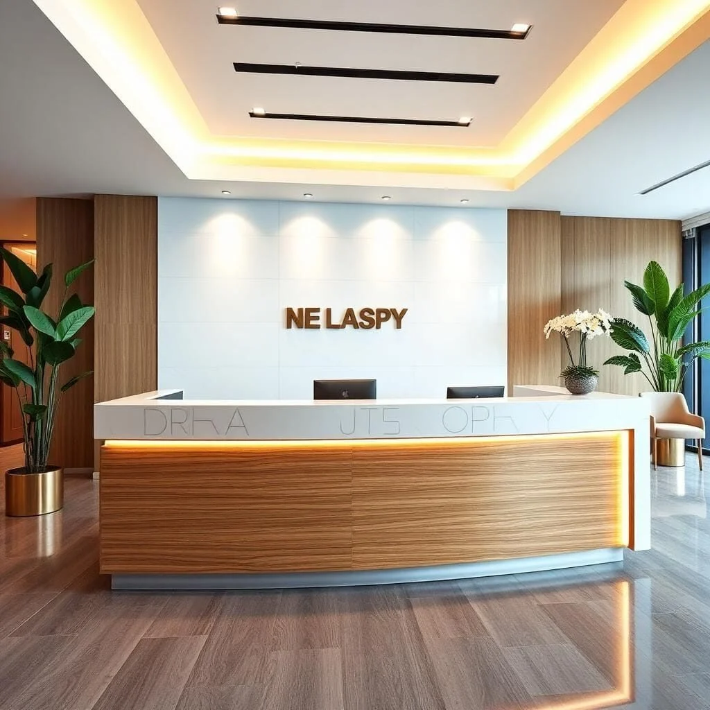 Quầy lễ tân công ty 05 Quầy lễ tân công ty 05