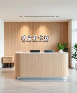 Quầy lễ tân công ty 07