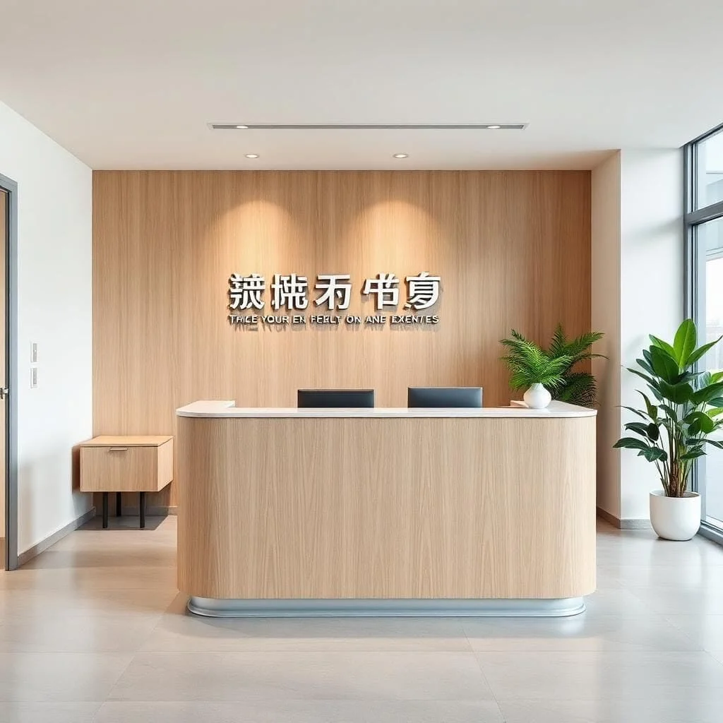 Quầy lễ tân công ty 07 Quầy lễ tân công ty 07