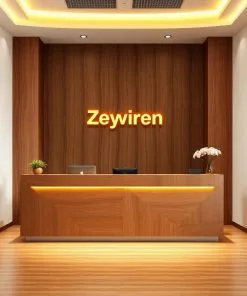 Quầy lễ tân công ty 08