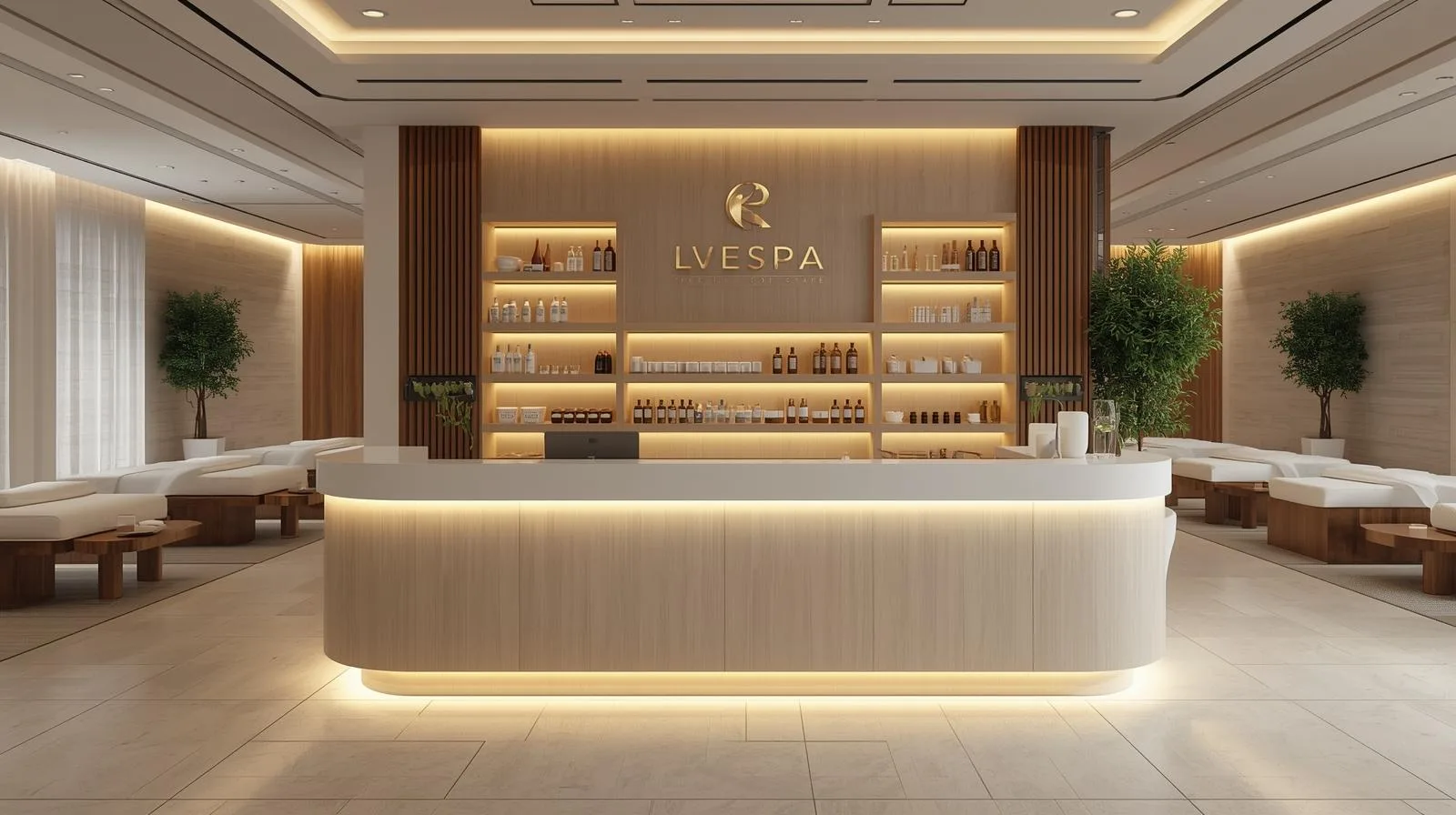 Quầy lễ tân spa 5