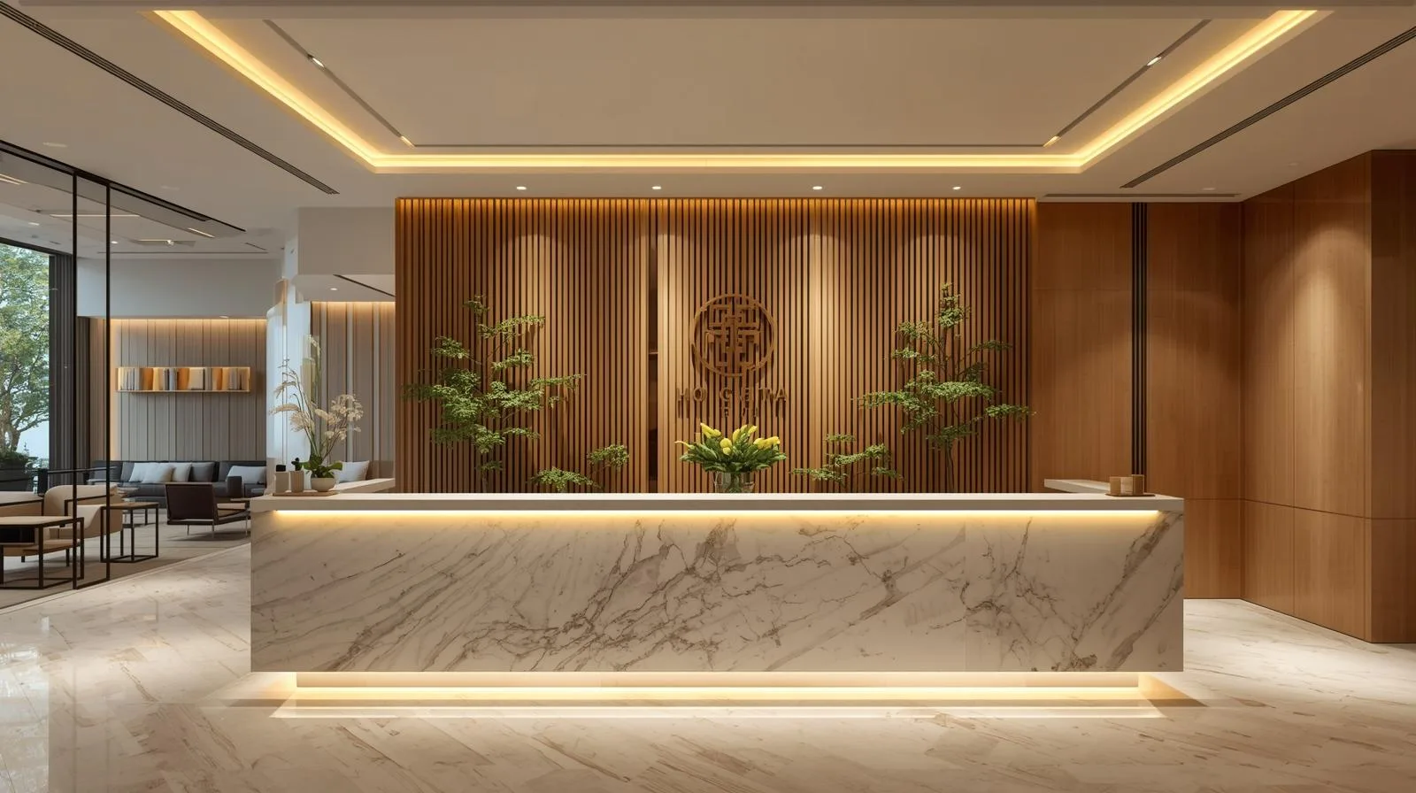 Quầy lễ tân spa TPHCM 7