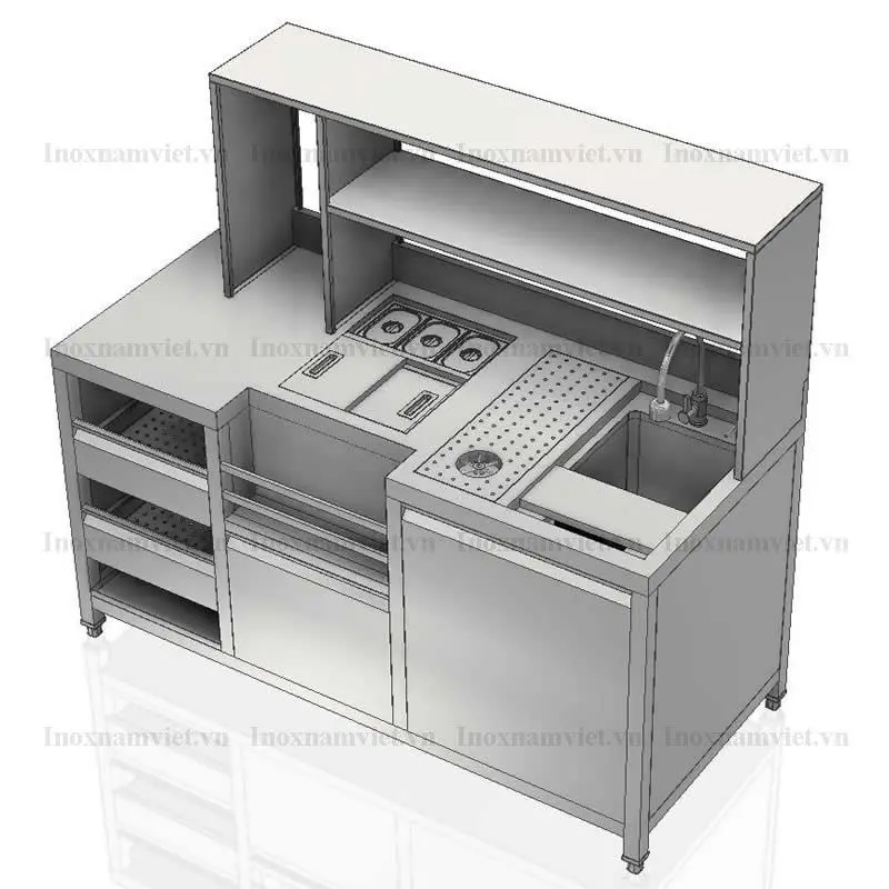Quầy pha chế inox