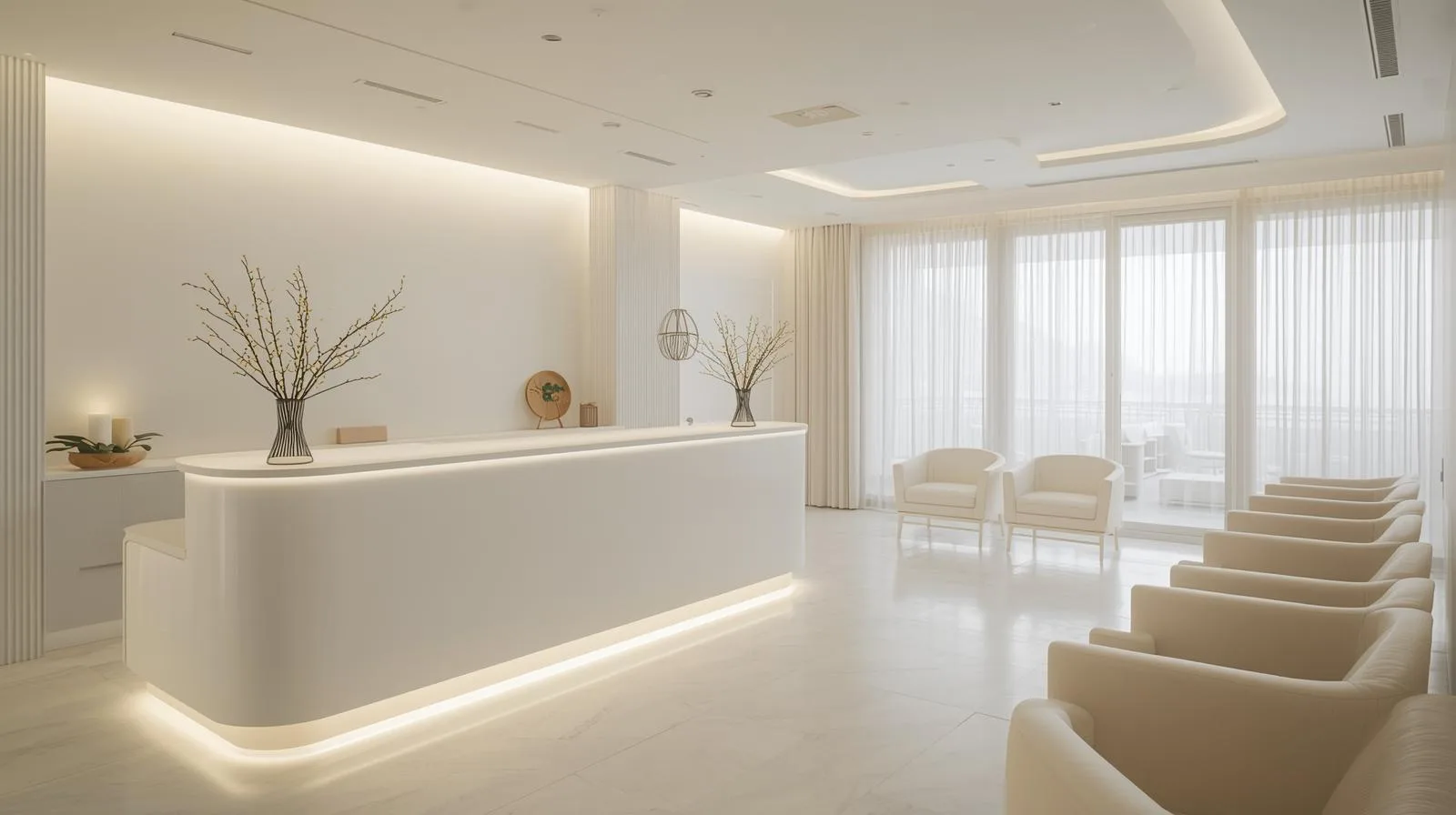 Quầy thu ngân spa 2