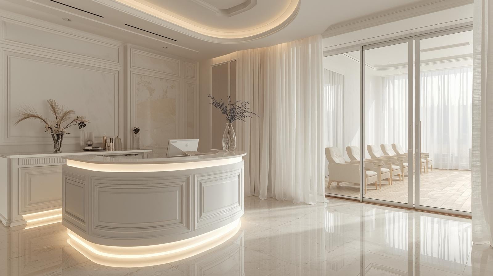 Quầy thu ngân spa 5