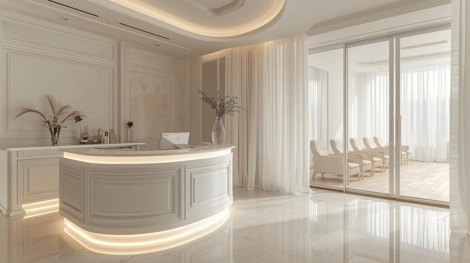 Quầy thu ngân spa 5