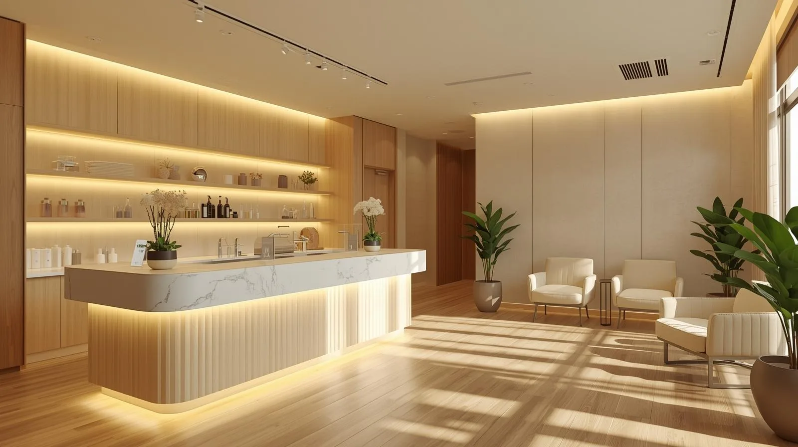 Quầy thu ngân spa TPHCM