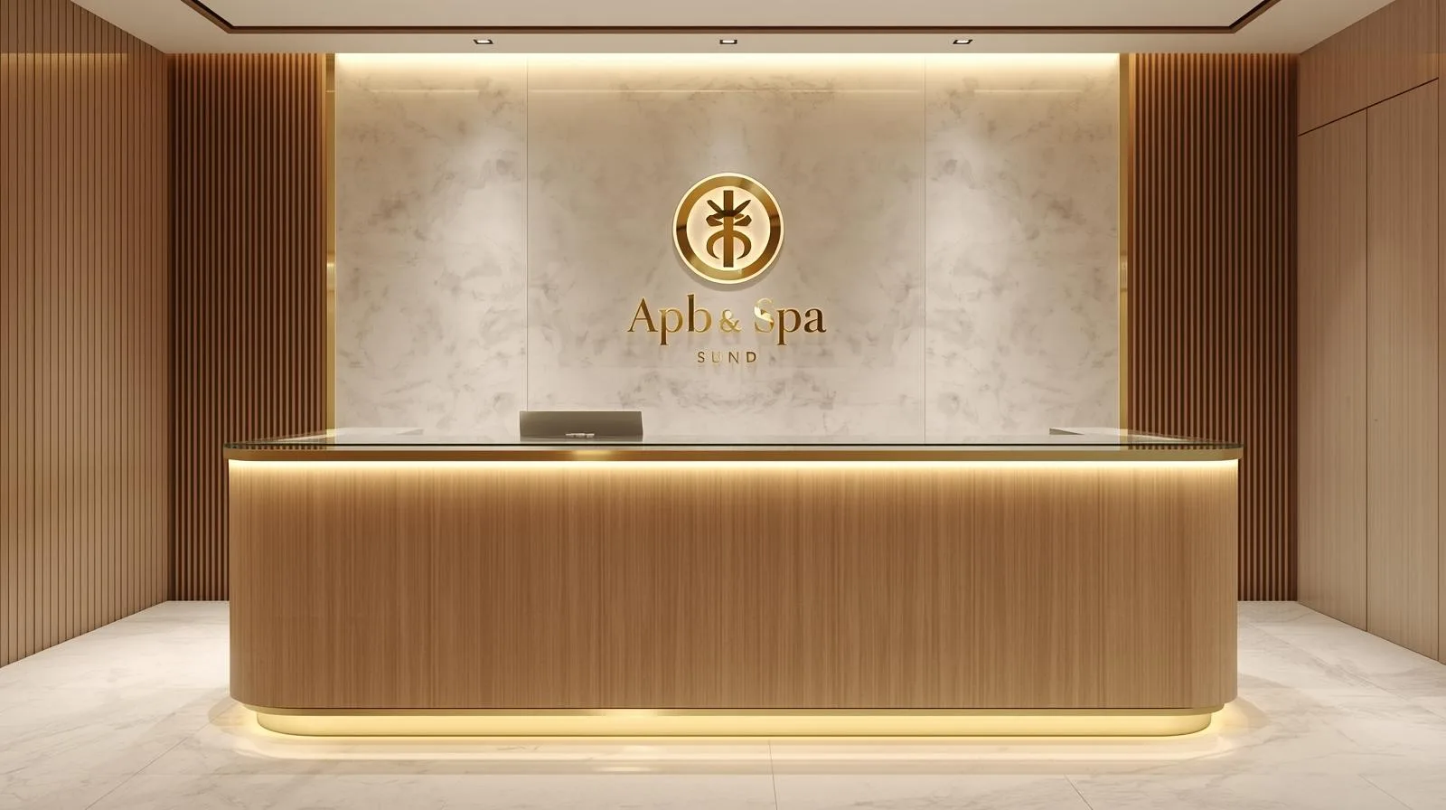 Vật liệu Quầy lễ tân spa 6