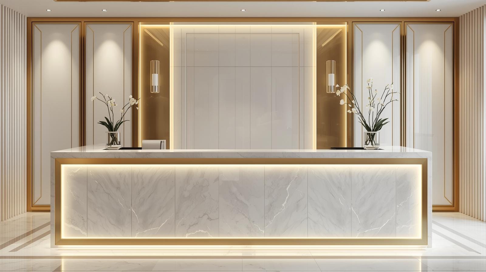 Vật liệu Quầy thu ngân spa 6 Vật liệu Quầy thu ngân spa 6