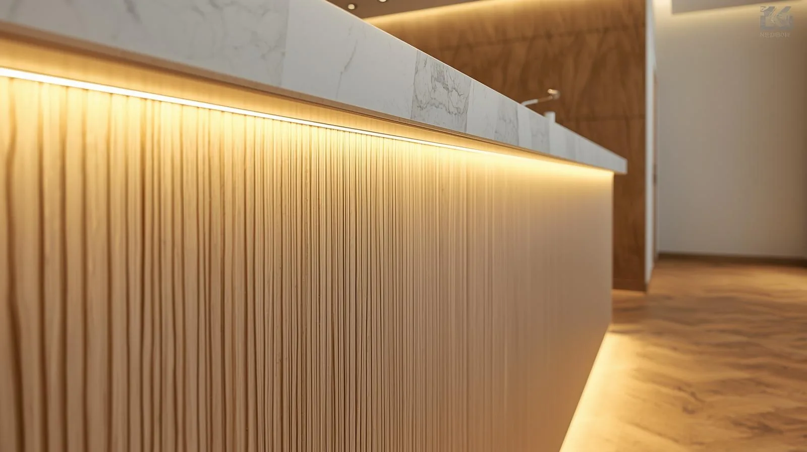 Vật liệu Quầy thu ngân spa