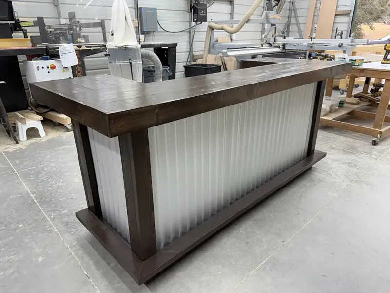 Quầy pha chế từ gỗ công nghiệp