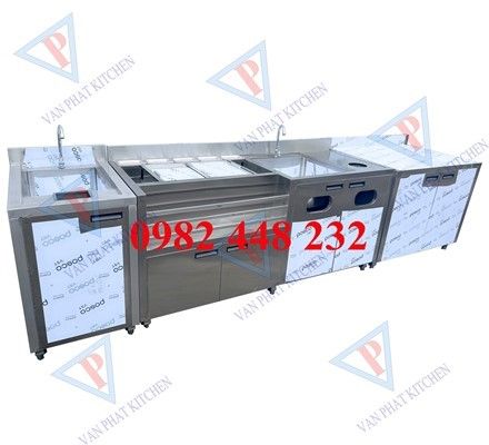 Hình ảnh quầy pha chế inox