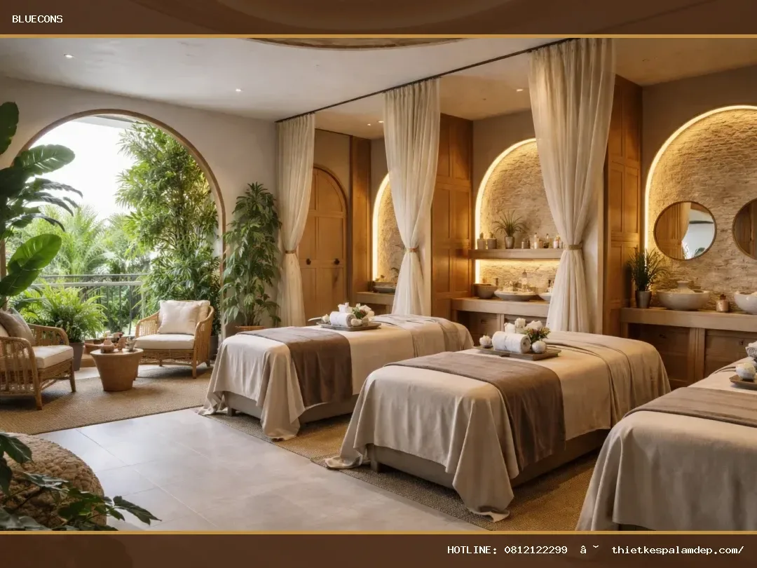 Các mẫu thiết kế spa đẹp được yêu thích 2025 – ảnh minh họa Bluecons