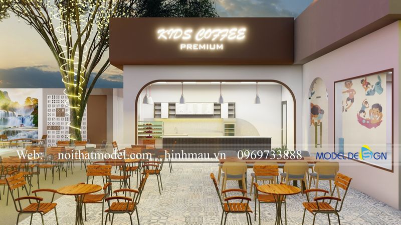 Thi công quán cafe sân vườn giá rẻ tại TPHCM