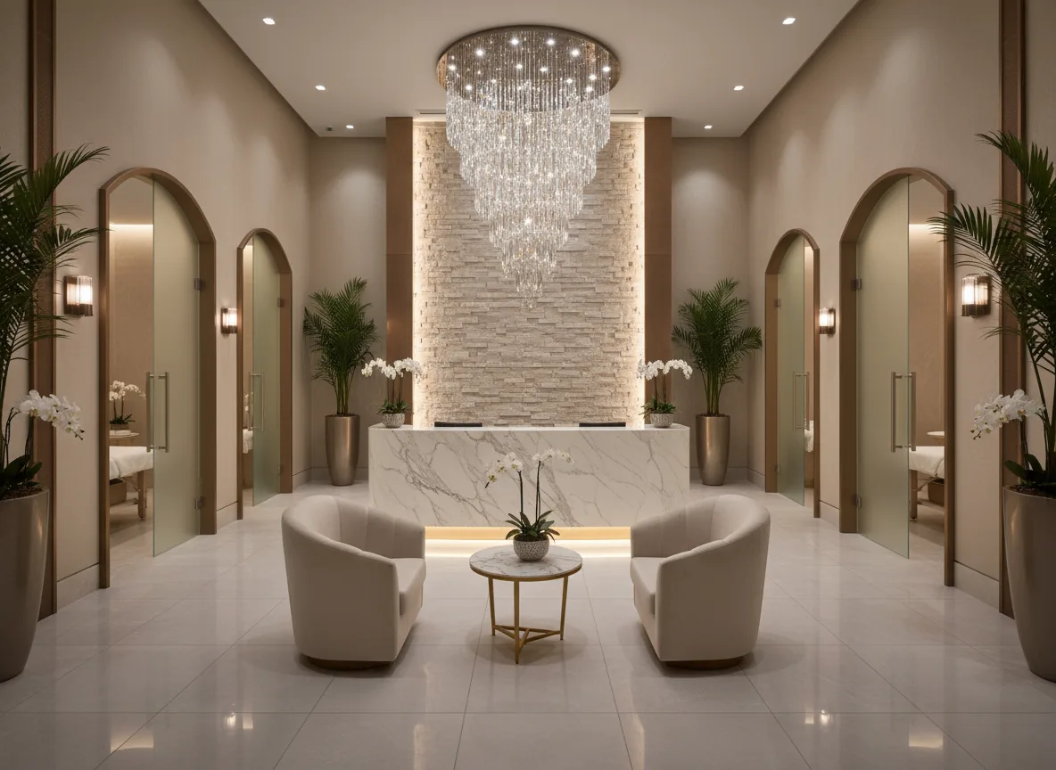 Firefly Gemini Flash 5 Star Resort Style Spa Interior Design With Private Treatment Rooms Marble Receptio 349580
