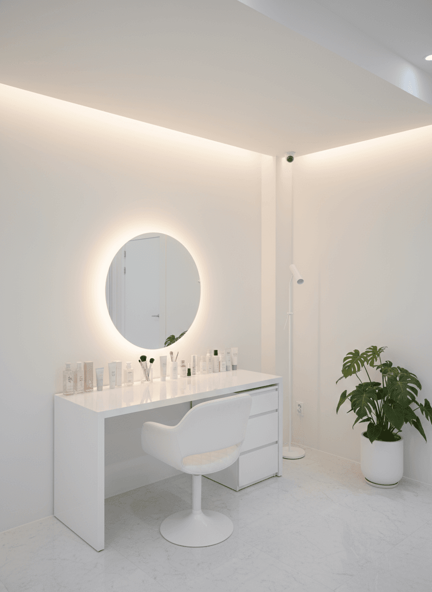 Firefly Gemini Flash Clean Korean Beauty Studio Interior White Tone Minimalist Layout Soft Glow Lights 349580