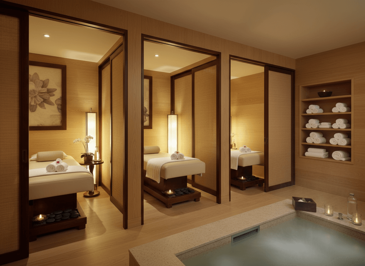 Firefly Gemini Flash Eautiful Spa Interior With Warm Beige Wood Tones Soft Yellow Lighting Leather Cover 349580 Firefly Gemini Flash Eautiful Spa Interior With Warm Beige Wood Tones Soft Yellow Lighting Leather Cover 349580
