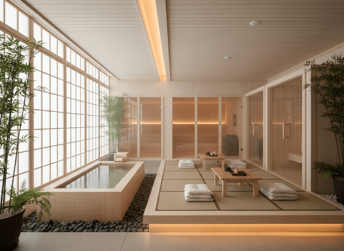 Firefly Gemini Flash Korean Style Spa Interior With Moisture Resistant Wood White Wood Tones Natural Lig 286159