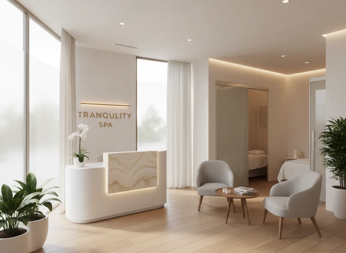 Firefly Gemini Flash Luxury Mini Spa Compact But Elegant Corner Reception Bright Tone Simple Modern De 816936 1