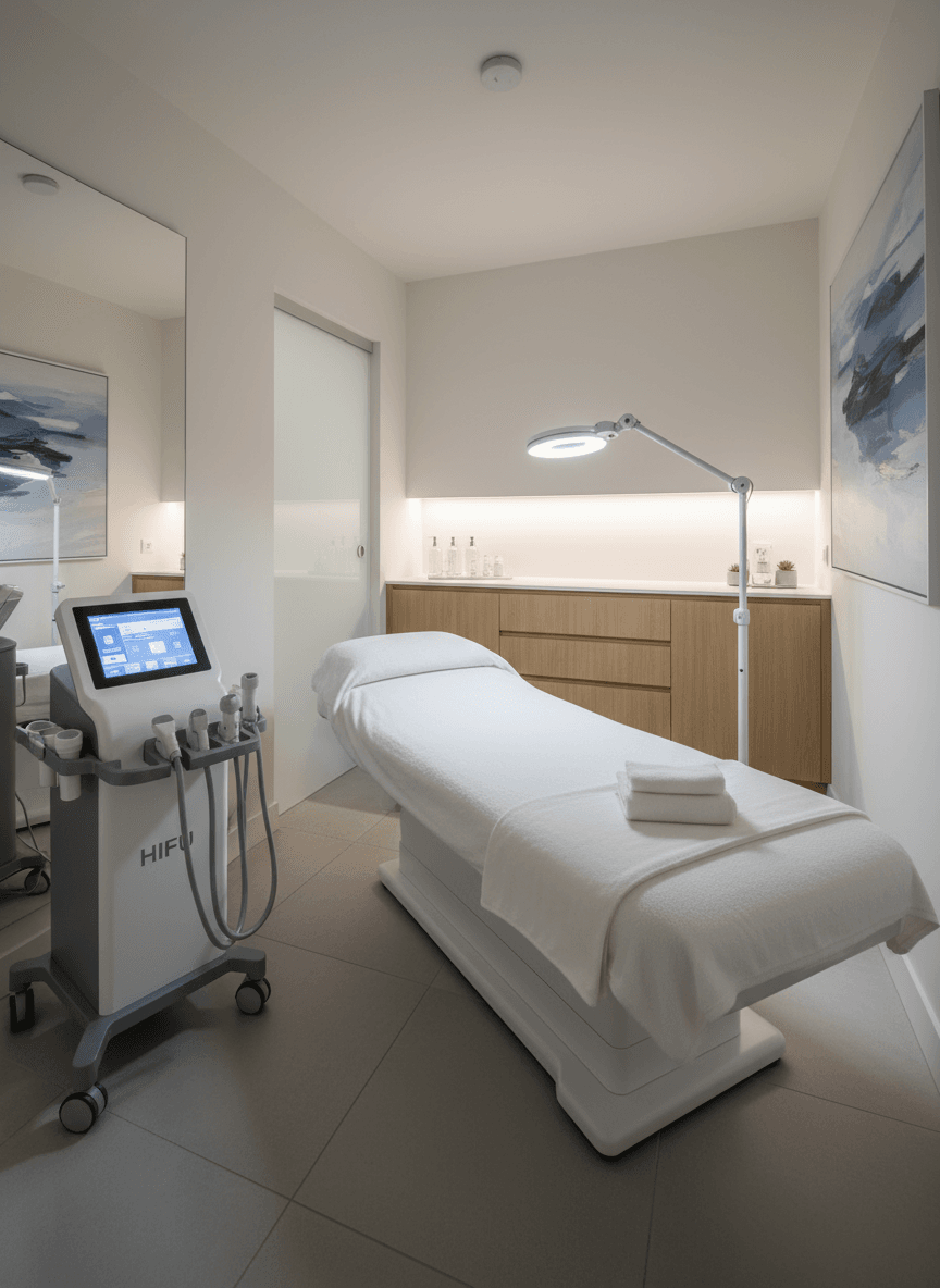 Firefly Gemini Flash Modern Small Spa With One Treatment Room Featuring Hifu Machine Skin Treatment Lamp 189713