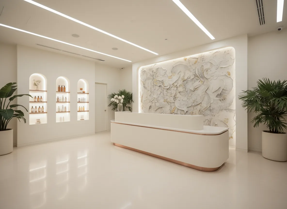 Firefly Gemini Flash Spa Design In Ho Chi Minh City Using Cream White Tones Recessed Led Lighting Decora 349580