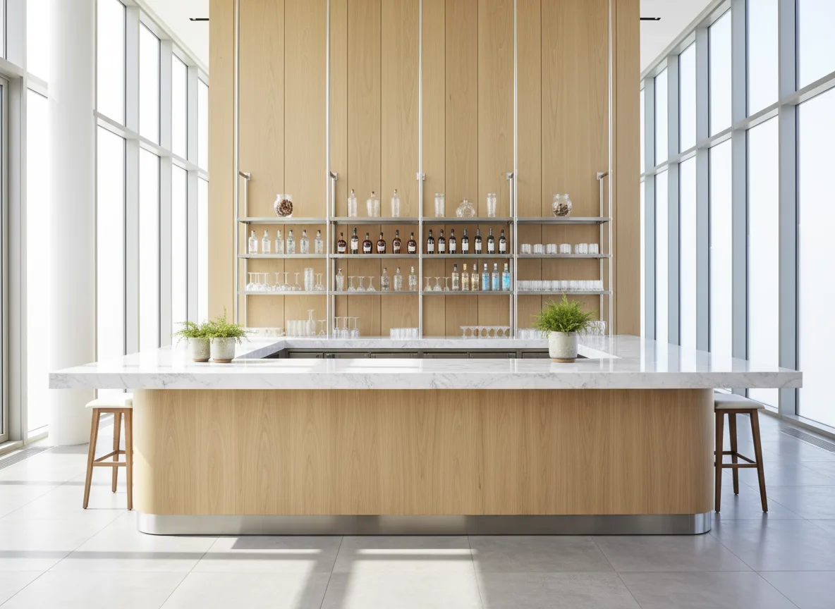 Quầy pha chế hiện đại